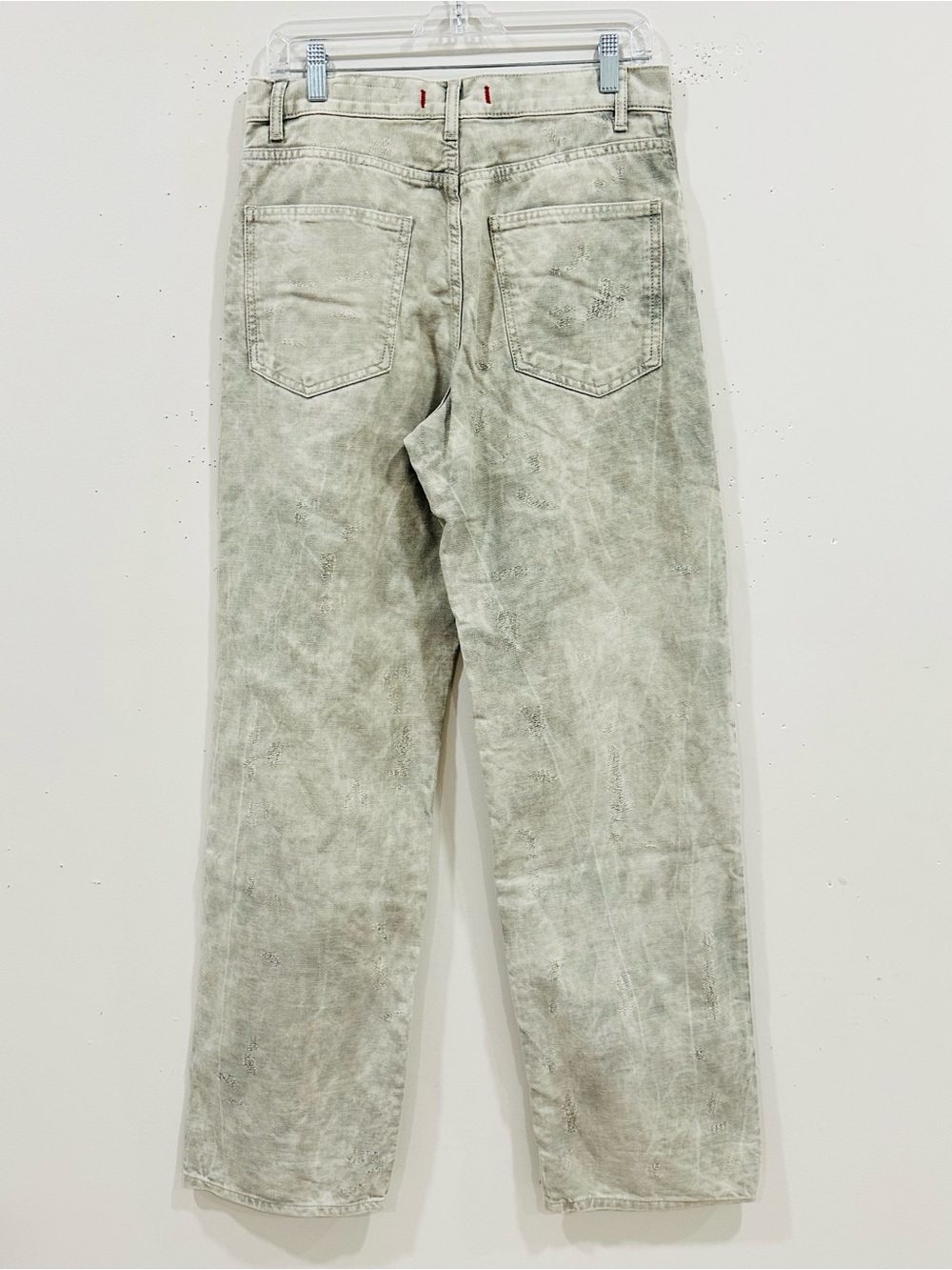 Zara Rare ZW Collection Slim Fit Jacquard High Waist Women’s Jeans Grey Size 6 - Picture 4 of 14